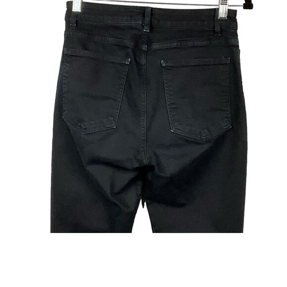 American Apparel Jeans Womens High Waist Rise Slim Skinny Jeans Black sz 29 - Picture 8 of 12